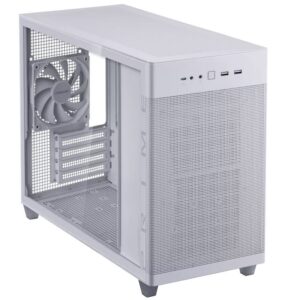 The ASUS Prime AP201 Tempered Glass version is a stylish 33-liter MicroATX case with tool-free side panels