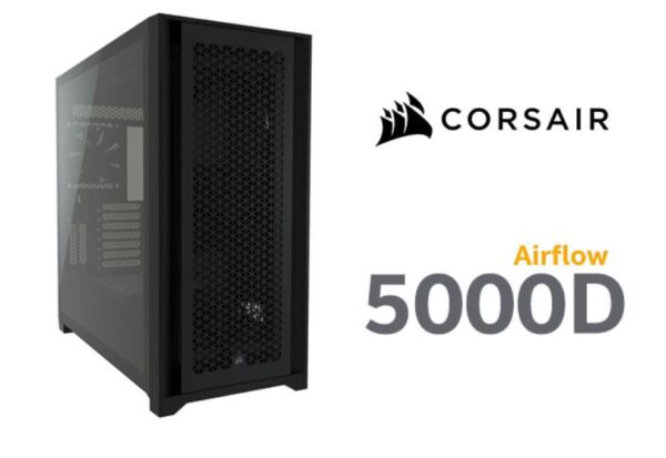 The CORSAIR 5000D AIRFLOW is a mid-tower ATX case that shows off your PC