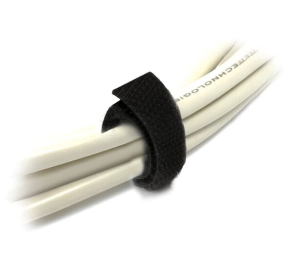 This 25m Hook  Loop One Sided Roll is a perfect solution for organising and tidying all your cabling management problems. It is a simple tool to use