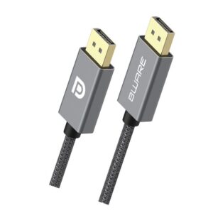 8ware Pro Series 4K 60Hz DisplayPort Male DP to DisplayPort Male DP cable high quality Gray metal aluminum shell Gold Plated connectors 2M