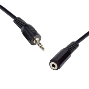 3.5 ST PLUG ?.5 ST SOCKET 5m. SPEAKER/MICROPHONE EXTENSION CABLE M-F STEREO