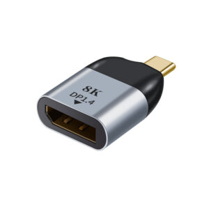 Astrotek USB-C to DP DP DisplayPort Male to Female Adapter support 8K@60Hz 4K@60Hz Aluminum shell Gold plating for Windows Android Mac OS From USB-C video souce to DP DisplayPort monitor