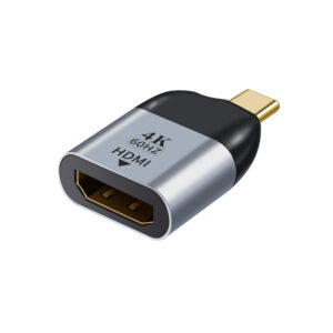 Astrotek USB-C to HDMI Male to Female Adapter support 4K@60Hz Aluminum Shell Gold Plating for Windows Android Mac OS from USB-C video souce to HDMI monitor