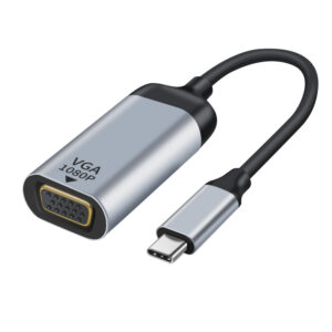 Astrotek USB-C to VGA Male to Female Adapter 15cm cable support 1080P@60Hz QXGA(2048x1536) QWXGA(2048x1280 RB) WUXGA(1920x1200 RB) and UXGA(1600x1200) Aluminum shell Gold plating for Windows Android Mac OS From USB-C video souce to VGA monitor