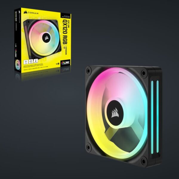 iCUE LINK QX120 RGB 120mm PWM PC Fan Expansion Kit