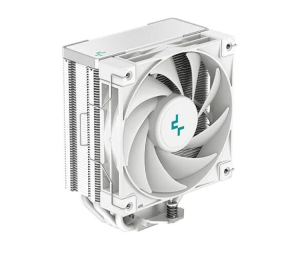 The DeepCool AK400 White is a highly compatible CPU cooler featuring a classic four heat pipe tower layout with a unique matrix fin design and a high-performance FDB fan that delivers excellent heat dissipation and extremely low noise levels.