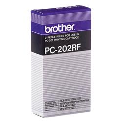 The Brother PC-200 series ink ribbon yields up to 420 pages when printing on A4 paper.