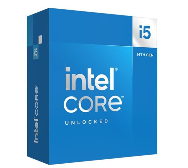 Intel i5 14600K CPU 4GHz (5.3GHz Turbo) 14th Gen LGA1700 14-Cores 20-Threads 44MB 125W UHD 770 Graphics Unlocked Retail Raptor Lake no Fan