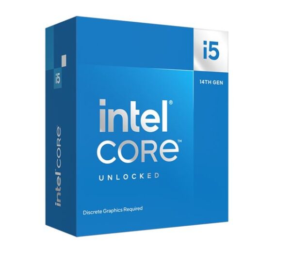 Intel i5 14600KF CPU 4.0GHz (5.3GHz Turbo) 14th Gen LGA1700 14-Cores 20-Threads 44MB 125W Graphic Card Required Unlocked Retail Raptor Lake no Fan