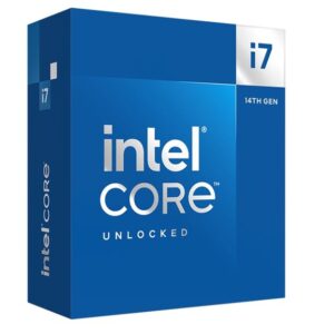 Intel i7 14700K CPU 4.3GHz (5.6GHz Turbo) 14th Gen LGA1700 20-Cores 28-Threads 33MB 125W UHD 770 Graphic Unlocked Retail Raptor Lake no Fan