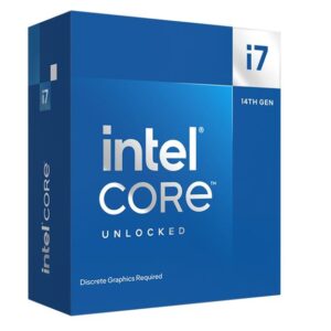 Intel i7 14700KF CPU 4.3GHz (5.6GHz Turbo) 14th Gen LGA1700 20-Cores 28-Threads 33MB 125W Graphic Card Required Unlocked Retail Raptor Lake no Fan