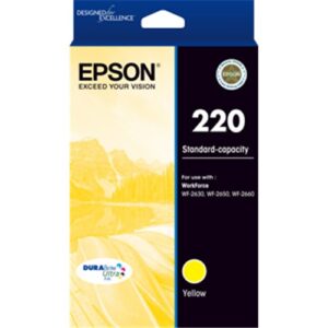 EPSON 220 STD CAP DURABRITE ULTRA YELLOW INK WF-2630 WF-2650 WF-2660