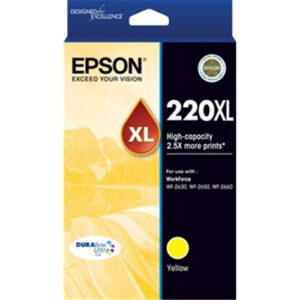 EPSON 220XL HIGH CAP DURABRITE ULTRA YELLOW INK WF-2630 WF-2650 WF-2660