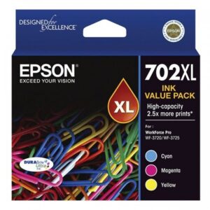 EPSON 702XL 3 COLOUR INK PACK WF-3720 WF-3725