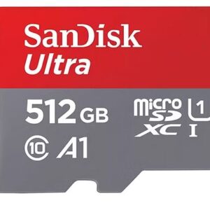 SanDisk 512GB Ultra MicroSDXC UHS-I Memory Card - 150MB/s - Capacity: 512GB - Compatibility: Compatible with microSDHC and microSDXC supporting host devices  - Sequential Read Performance: Up to 150MB/s - SDSQUAC-512G-GN6MN