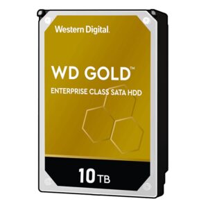 WD WD102KRYZ 10TB Gold 3.5" SATA 6Gb/s 512e Enterprise Hard Drive - Form Factor: 3.5" - Interface: SATA 6Gb/s - 512e - RoHS Compliant - Performance Class: 7200 RPM - Cache: 256MB - Data Transfer Rate: 262 MB/s - MTBF: 2