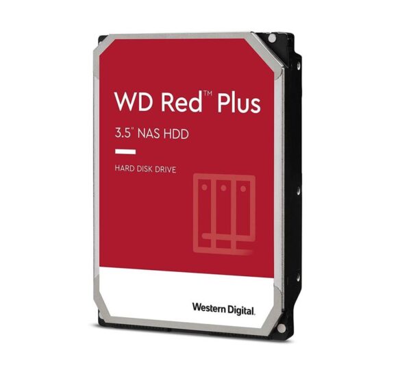 Western Digital WD Red Plus 8TB 3.5" NAS HDD SATA 6 Gb/s 5640RPM 128MB Cache 24x7 NASware 3.0 CMR Tech 3yrs wty