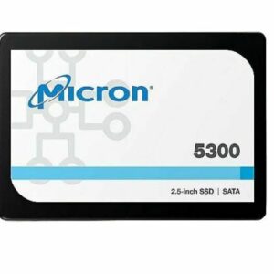 Micron 5300 PRO 480GB 2.5" SATA SSD 540R/410W MB/s 85K/36K IOPS 1324TBW AES 256-bit encryption Server Data Centre 3 Mil hrs 96-Layer TLC NAND 5yrs