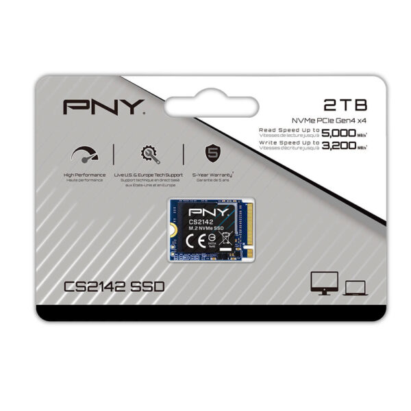 PNY CS2142 2TB PCIe M.2 2230 NVMe Gen4x4 SSD  5