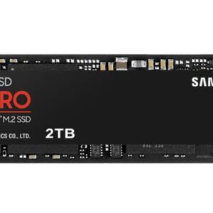Samsung 990 Pro 2TB Gen4 NVMe SSD 7450MB/s 6900MB/s R/W 1550K/1200K IOPS 600TBW 1.5M Hrs MTBF for PS5 5yrs Wty