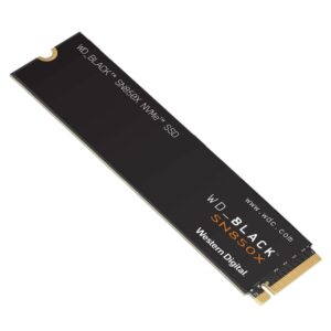 Western Digital WD Black SN850X 1TB Gen4 NVMe SSD for PS5 - 7300MB/s 6300MB/s R/W 600TBW 1100K/800K IOPS 1.75M Hrs MTBF M.2 PCIe4.0 5yrs No Heatsink