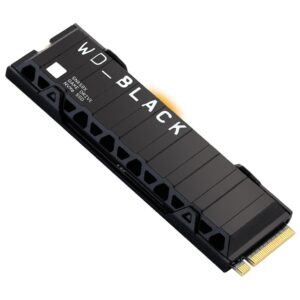 Western Digital WD Black SN850X 1TB Gen4 NVMe SSD for PS5 - 7300MB/s 6300MB/s R/W 600TBW 1100K/800K IOPS 1.75M Hrs MTBF M.2 PCIe4.0 5yrs With Heatsink
