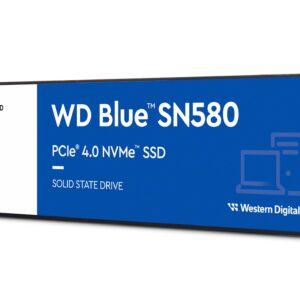 Western Digital WDS500G3B0E Blue SN580 NVMe™ SSD 500GB  M.2 2280  PCIe Gen4 x4  5-Year Limited Warranty