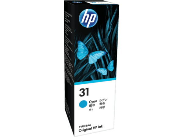 HP 31 70ML 8000 PAGES CYAN INK BOTTLE FOR HP SMART TANK 455