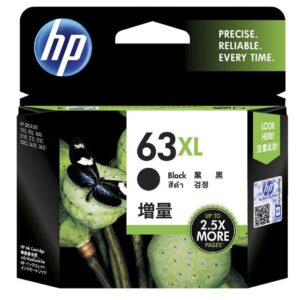 HP 63XL Original Ink Cartridge for DeskJet 1110/1115/2130/2135/3630 Printer Series 480 Pages Yield Black