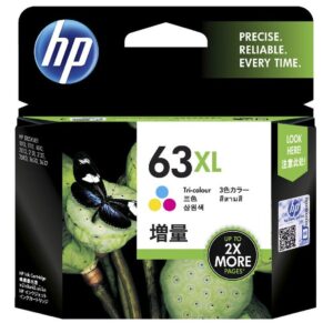 HP 63XL Original Ink Cartridge for DeskJet 1110/1115/2130/2135/3630 Printer Series 330 Pages Yield Tri-color