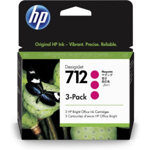 HP 712 3-pack 29ml Magenta DesignJet Ink Cartridge