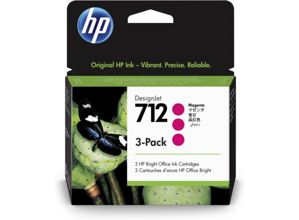 HP 712 3-pack 29ml Magenta DesignJet Ink Cartridge