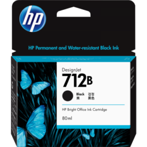 HP 712B 80ml Black DesignJet Ink Cartridge