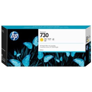 HP 730 DesignJet Ink Cartridge for T2600 T1600 and T1700 Printer Series 300mL Yellow