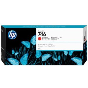 HP 746 DesignJet Ink Cartridge for Z9 and Z6 Printer Series 300mL Chromatic Red