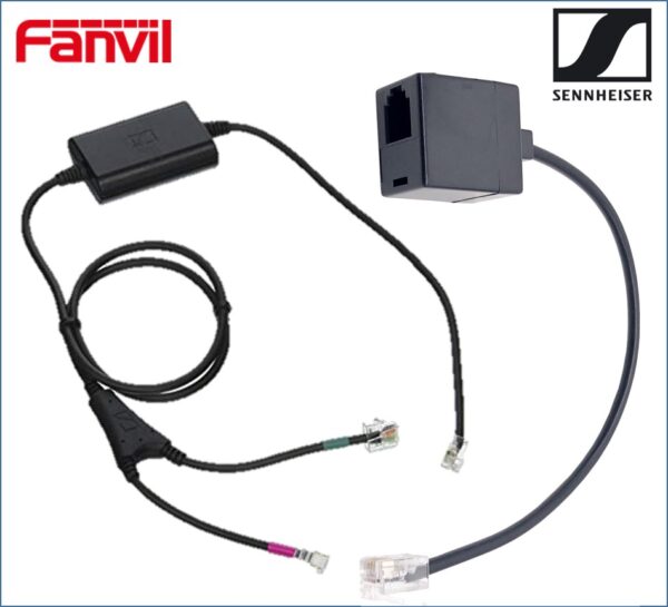 Fanvil / Sennheiser Electronic Hook Switch (EHS) Adapter - Inc RJ9 Connector Cable