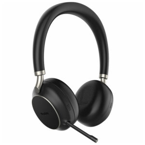 BH76 Bluetooth stereo headset with ANC and retractable mic. Black