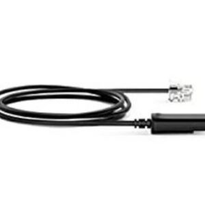 Yealink QD to RJ9 Cord for YHS Series of Corded QD Headsets Compatible with Third-Party Phones