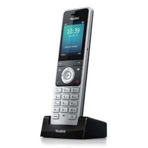 The W56P is a complete business-grade SIP Cordless Phone. This state of the art IP-DECT solution supports up to 5x W56H cordless IP-DECT Handsets per Base Station