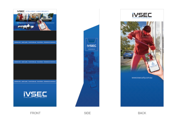 IVSEC POS DISPLAY STAND -Footprint 70 X 42 X 180CM - Free with IVSEC stocking order