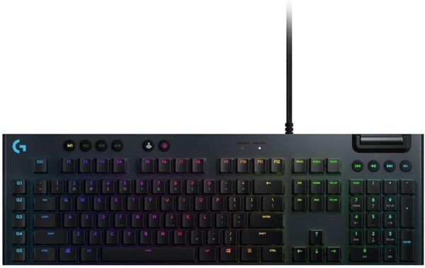Logitech G815 LIGHTSYNC RGB Mechanical Low Profile Gaming Keyboard - GL Linear Switches