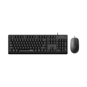 RAPOO X130pro - Wired Optical Keyboard and Mouse Combo Black / 1000dpi / Spill Resistant