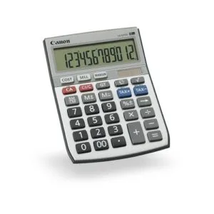 CanonLS121TS CALCULATOR 12 DIGIT DUAL POWER TAX FUNCTION ANGLED DISPLAYCalculator Hardware
