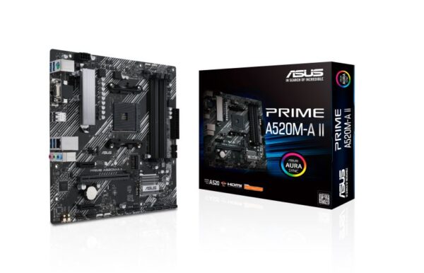 AMD A520 (Ryzen AM4) micro ATX motherboard with M.2
