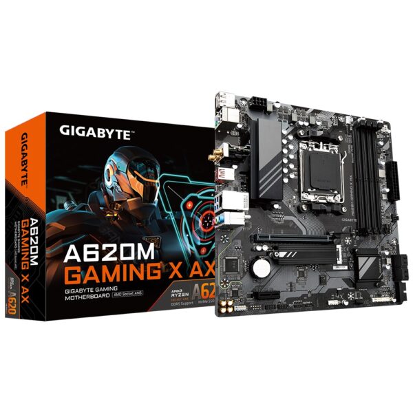 Gigabyte A620M GAMING X AX 1.0  AMD mATX MB 4xDDR5 1xM.2