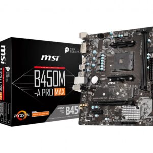 MSI AMD B450M-A PRO MAX AM4 motherboard inspired from architectural design