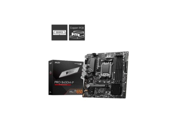 MSI PRO B650M-P  AMD AM5 mATX Motherboard
