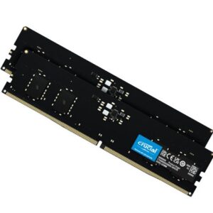 Crucial 32GB (2x16GB) DDR5 UDIMM 4800MHz CL40 Desktop PC Memory for Intel 12th Gen CPU or Z690 MB