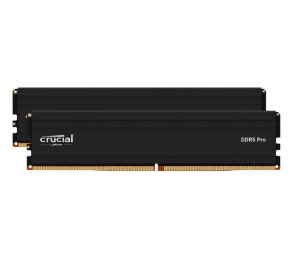 Crucial Pro 32GB (2x16GB) DDR5 UDIMM 5600MHz CL46 Black Heat Spreaders Support Intel XMP AMD EXPO for Desktop PC Gaming Memory