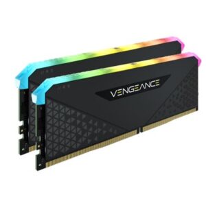 Corsair Vengeance RGB RT 64GB (2x32GB) DDR4 3200MHz C16 16-20-20-38 Heatspreader Desktop Gaming Memory Black for AMD